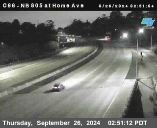 NB 805 at Home Ave (On Ramp)