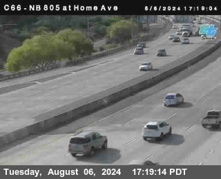 NB 805 at Home Ave (On Ramp)