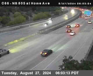 NB 805 at Home Ave (On Ramp)