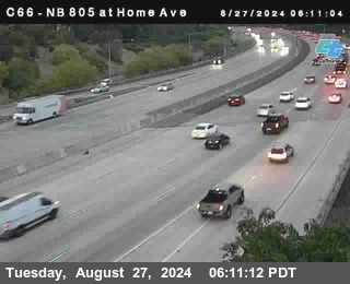 NB 805 at Home Ave (On Ramp)