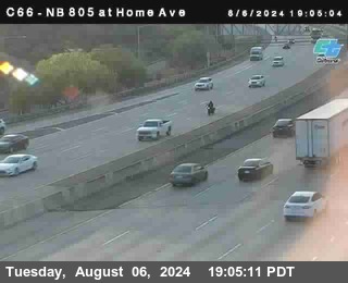 NB 805 at Home Ave (On Ramp)