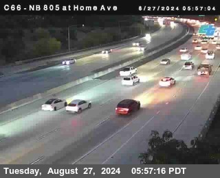 NB 805 at Home Ave (On Ramp)