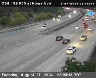 NB 805 at Home Ave (On Ramp)