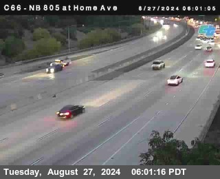 NB 805 at Home Ave (On Ramp)