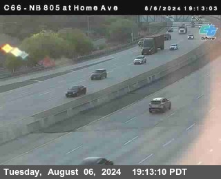 NB 805 at Home Ave (On Ramp)