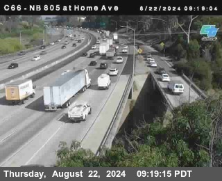 NB 805 at Home Ave (On Ramp)