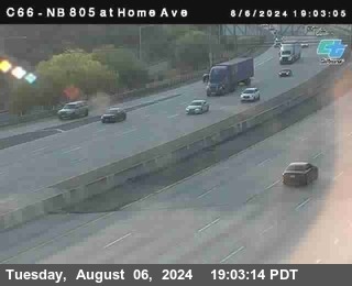 NB 805 at Home Ave (On Ramp)