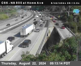 NB 805 at Home Ave (On Ramp)