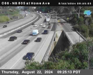 NB 805 at Home Ave (On Ramp)