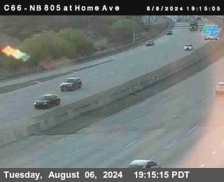 NB 805 at Home Ave (On Ramp)