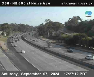 NB 805 at Home Ave (On Ramp)