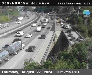 NB 805 at Home Ave (On Ramp)