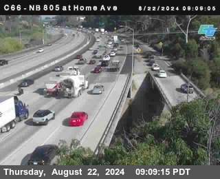 NB 805 at Home Ave (On Ramp)