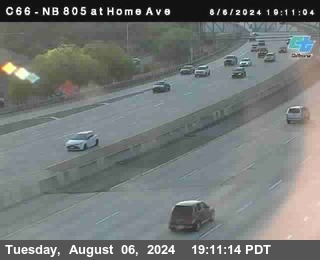 NB 805 at Home Ave (On Ramp)