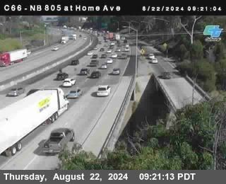 NB 805 at Home Ave (On Ramp)