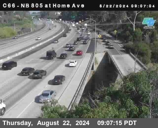 NB 805 at Home Ave (On Ramp)