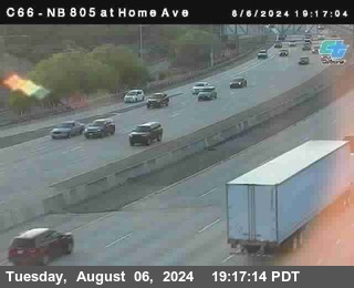 NB 805 at Home Ave (On Ramp)