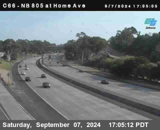 NB 805 at Home Ave (On Ramp)