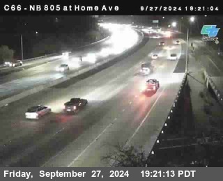 NB 805 at Home Ave (On Ramp)