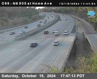 NB 805 at Home Ave (On Ramp)