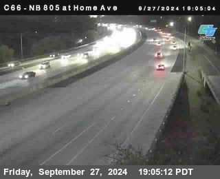 NB 805 at Home Ave (On Ramp)