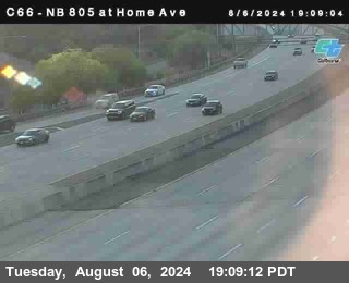 NB 805 at Home Ave (On Ramp)