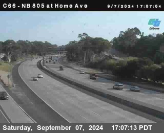 NB 805 at Home Ave (On Ramp)