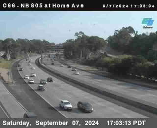 NB 805 at Home Ave (On Ramp)