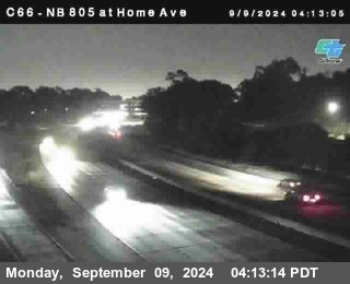 NB 805 at Home Ave (On Ramp)