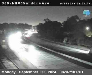 NB 805 at Home Ave (On Ramp)