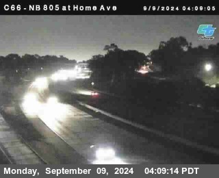 NB 805 at Home Ave (On Ramp)