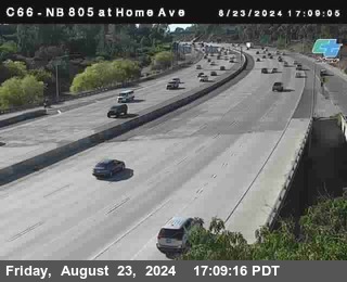 NB 805 at Home Ave (On Ramp)