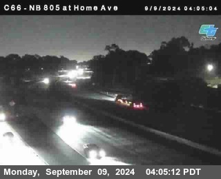 NB 805 at Home Ave (On Ramp)