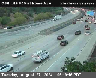 NB 805 at Home Ave (On Ramp)