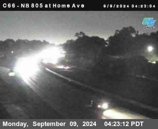 NB 805 at Home Ave (On Ramp)