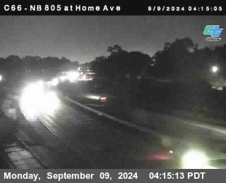 NB 805 at Home Ave (On Ramp)