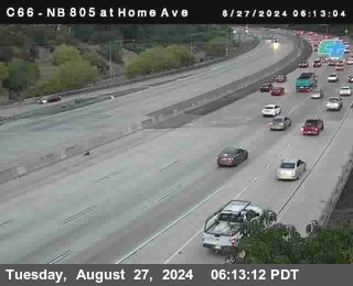 NB 805 at Home Ave (On Ramp)