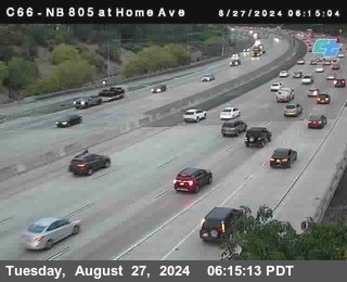 NB 805 at Home Ave (On Ramp)