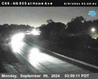 NB 805 at Home Ave (On Ramp)