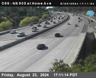 NB 805 at Home Ave (On Ramp)