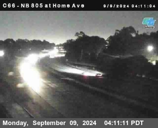 NB 805 at Home Ave (On Ramp)