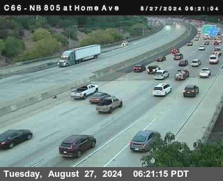 NB 805 at Home Ave (On Ramp)