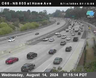 NB 805 at Home Ave (On Ramp)