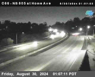 NB 805 at Home Ave (On Ramp)