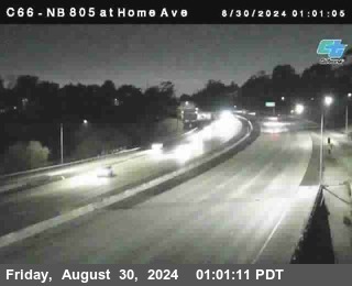 NB 805 at Home Ave (On Ramp)