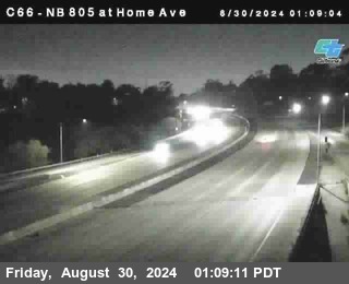 NB 805 at Home Ave (On Ramp)