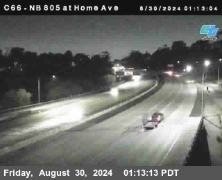 NB 805 at Home Ave (On Ramp)