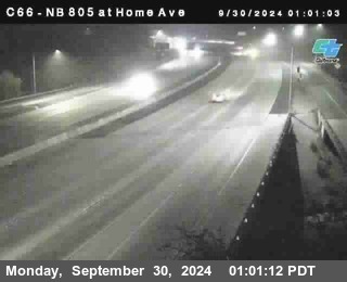 NB 805 at Home Ave (On Ramp)