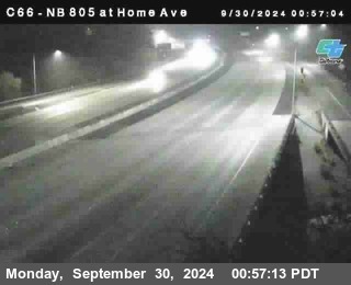 NB 805 at Home Ave (On Ramp)