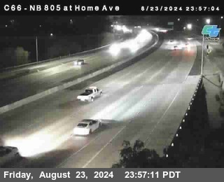 NB 805 at Home Ave (On Ramp)